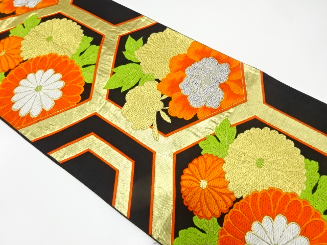 Japanese Kimono / Antique / Fukuro Obi Silk